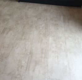 Quick Step Livyn Cream Travertine Vinyl Flooring: Click Here To View Larger Image